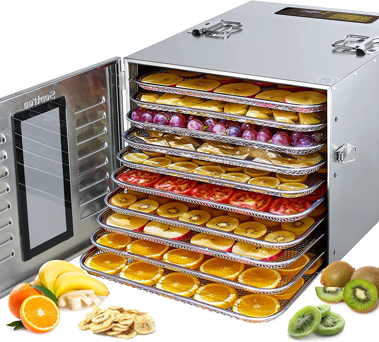 Food Dehydrator for Jerky, Usable Area up to 17ft², 1000W